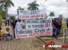 Em Ji-Paran�, manifestantes grevistas promovem 