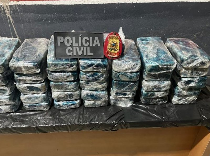 Polícia Civil apreende 40 Kg de Cloridato de Cocaína e prende suspeitos, em Costa Marques - VIDEO