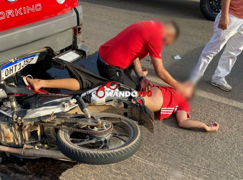 Acidente grave na BR-364 em Ji-Paraná deixa motociclista em estado grave