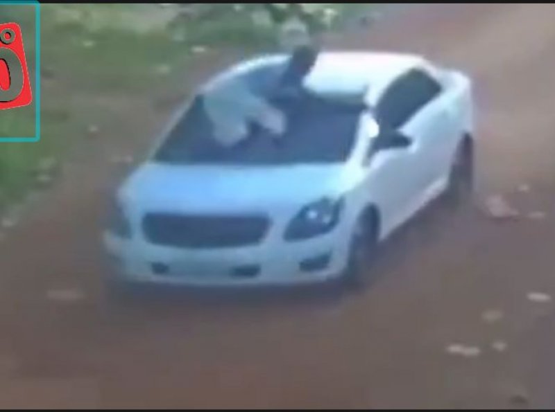 VÍDEO: Mulher atropela e ‘carrega’ marido no capô do carro por metros depois joga veículo contra muro