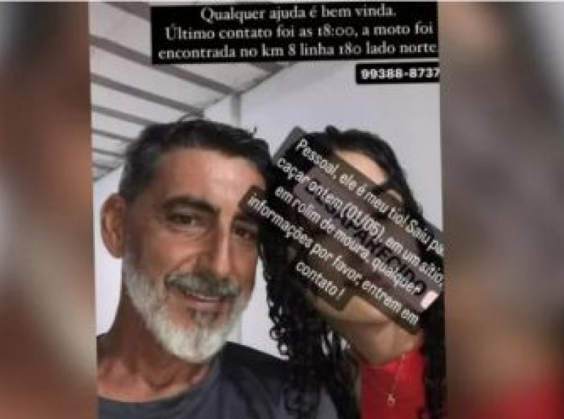 Caçador desaparecido é encontrado morto com tiro nas costas em Rolim de Moura